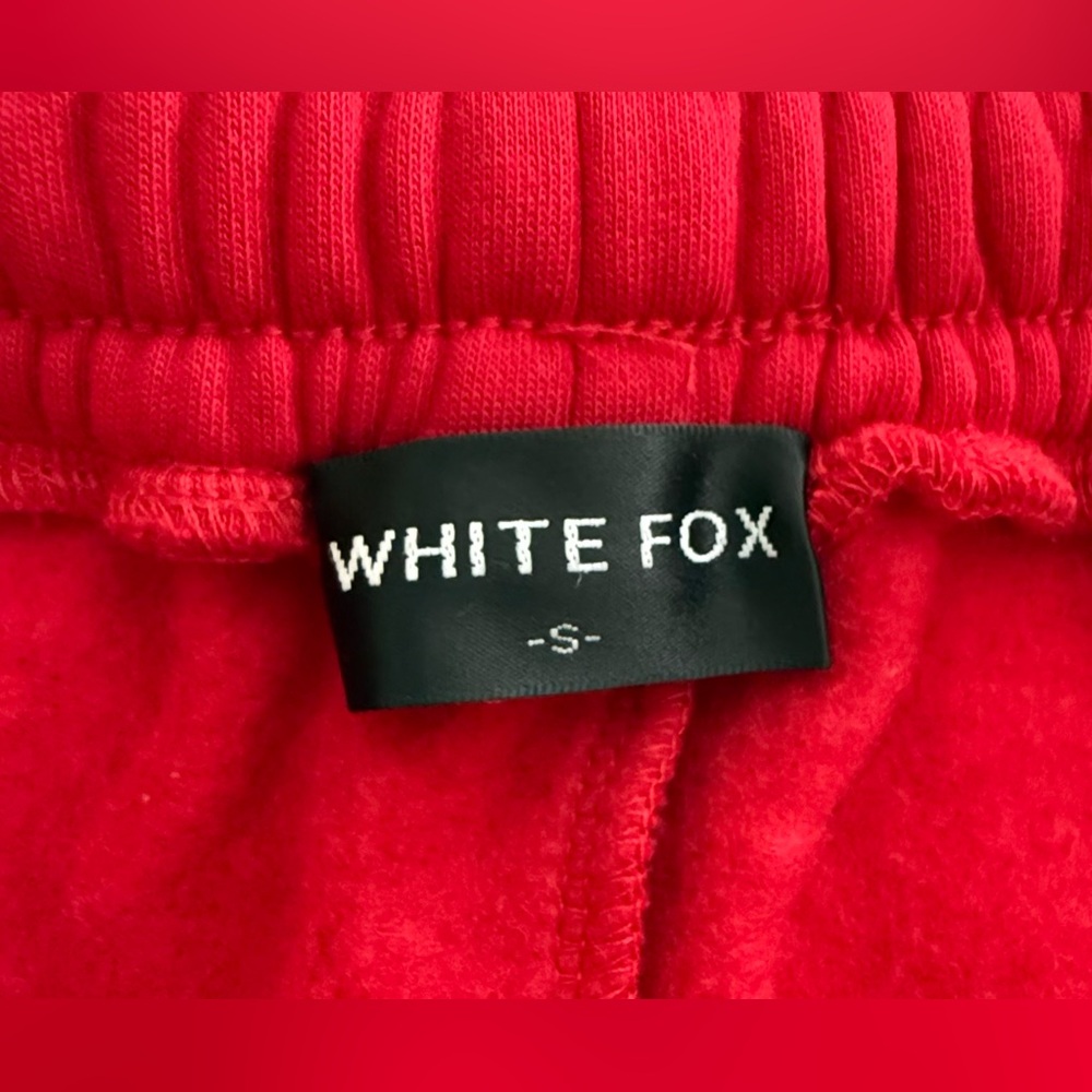 White Fox Capsule 9 Rodeo Crew Wide Leg Sweatpants Red Size SM - Picture 10 of 14